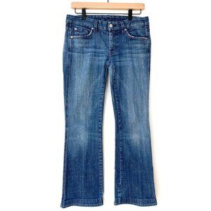 VTG 7 For All Mankind Low Rise Bootcut Jeans Womens Size 29 USA Made 29"